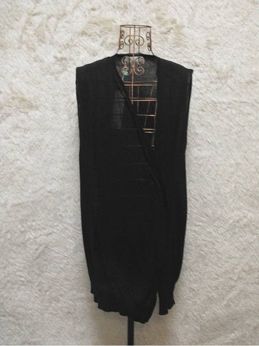 asymmetric sleeveless cardigan - AVIU - BALAAN 2