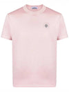 Men's Logo Short Sleeve T-Shirt Indie Pink - STONE ISLAND - BALAAN 2