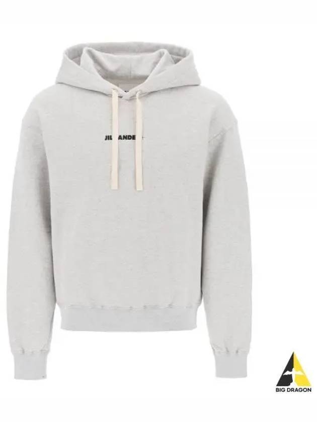 Plus Logo Hoodie Grey - JIL SANDER - BALAAN 2