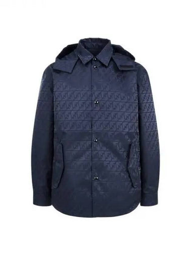 Men s Hooded Reversible Shirt Jacket Navy 271692 - EMPORIO ARMANI - BALAAN 1