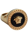 Men's Circular Medusa Ring Gold - VERSACE - BALAAN.