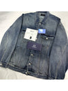 1 Men s Wave Logo Back Tape Overfit Denim Jacket - BALENCIAGA - BALAAN 4