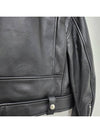 Biker Crop Leather Jacket Black - ACNE STUDIOS - BALAAN 8