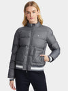 Women's Nylon Melange Padded Jacket Charcoal Heather Grey - G/FORE - BALAAN 5