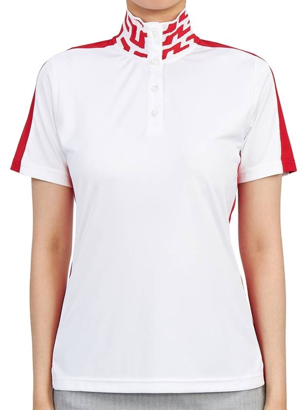 Women's Pip Polo Short Sleeve T-Shirt White - J.LINDEBERG - BALAAN 2