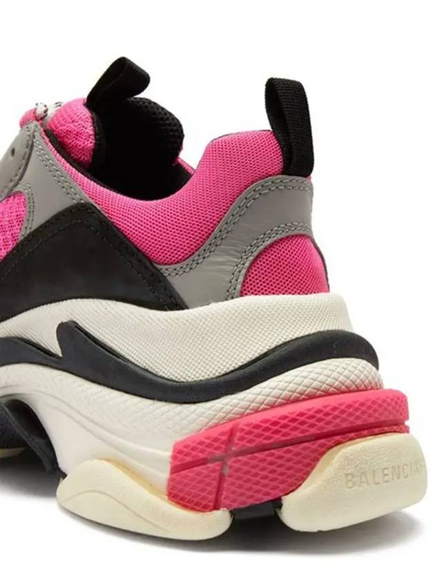 Triple S Low Top Sneakers Black Pink - BALENCIAGA - BALAAN 5