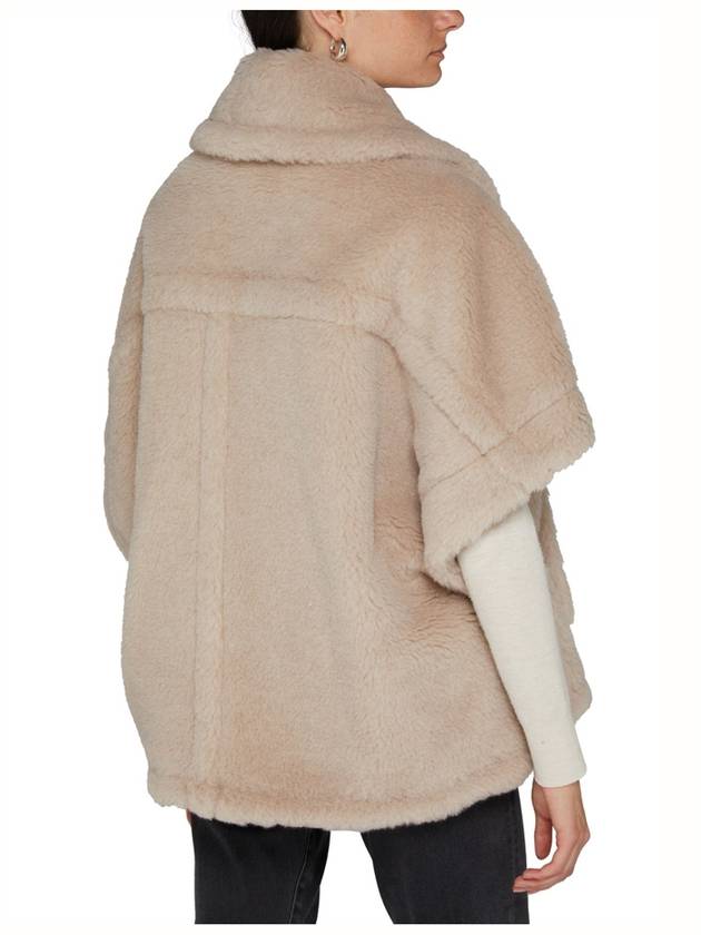 Zip-Up Short-Sleeve Cape Beige - MAX MARA - BALAAN 4