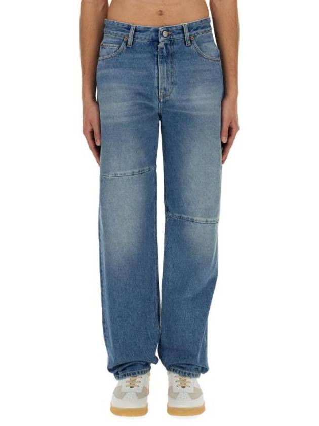 Unbalanced 5 Pocket Jeans Light Blue - MAISON MARGIELA - BALAAN 2