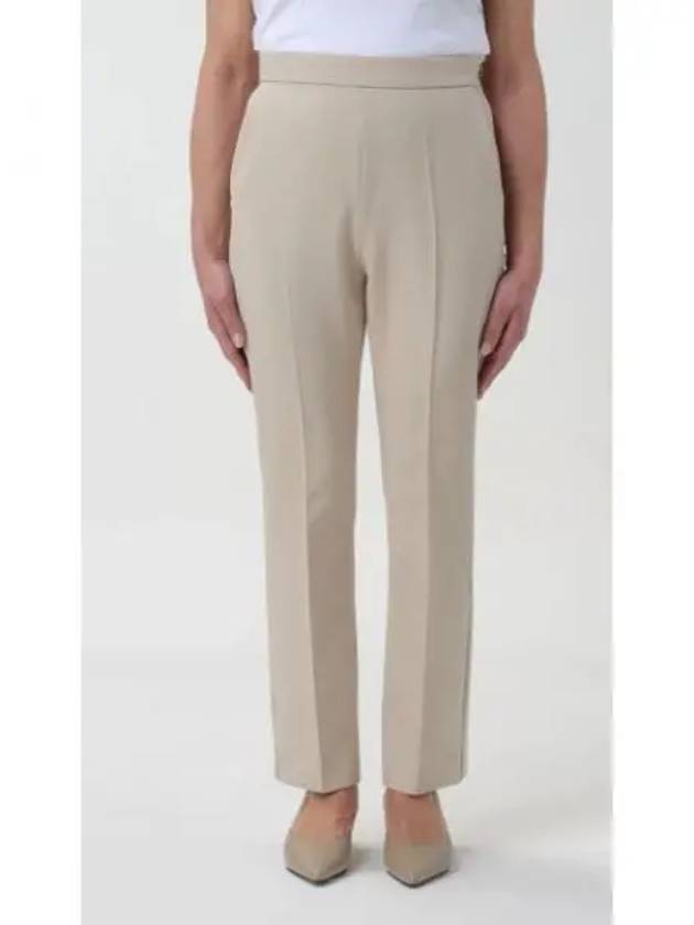 Nepeta Side Zipper Virgin Wool Slacks Beige - MAX MARA - BALAAN 2