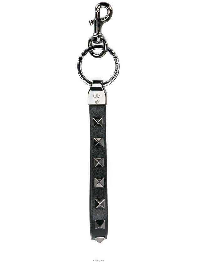 Rockstud Keyring Black - VALENTINO - BALAAN 4