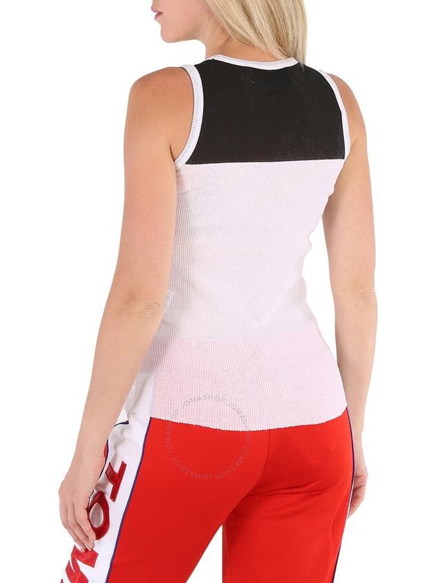 Filles A Papa Ladies White, Black Jersey Ribbed Tank Top, Brand Size 3 - FILLES A PAPA - BALAAN 3