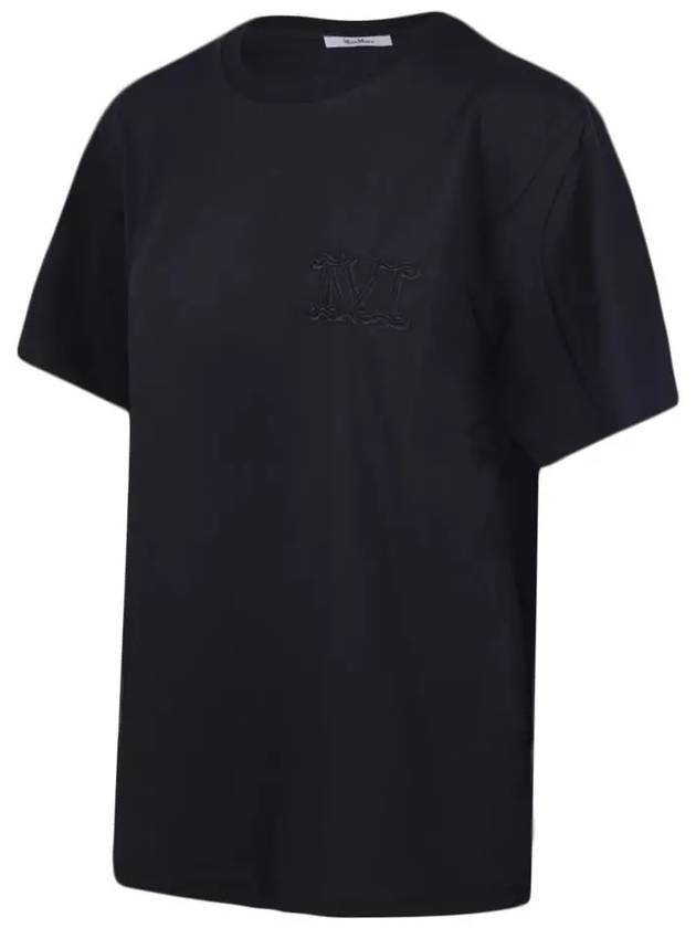 MANGO logo t shirt black 2421946021 002 - MAX MARA - BALAAN 3