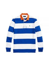 Block Stripe Classic Fit Polo Shirt Blue - POLO RALPH LAUREN - BALAAN 2