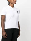 W Collar Black Wappen Polo Shirt White AZ T065 051 2 - COMME DES GARCONS - BALAAN 1