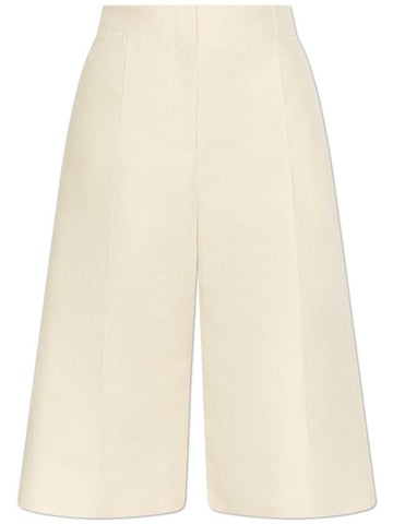 Marni Cotton Bermudas, Women's, Cream - MARNI - BALAAN 1