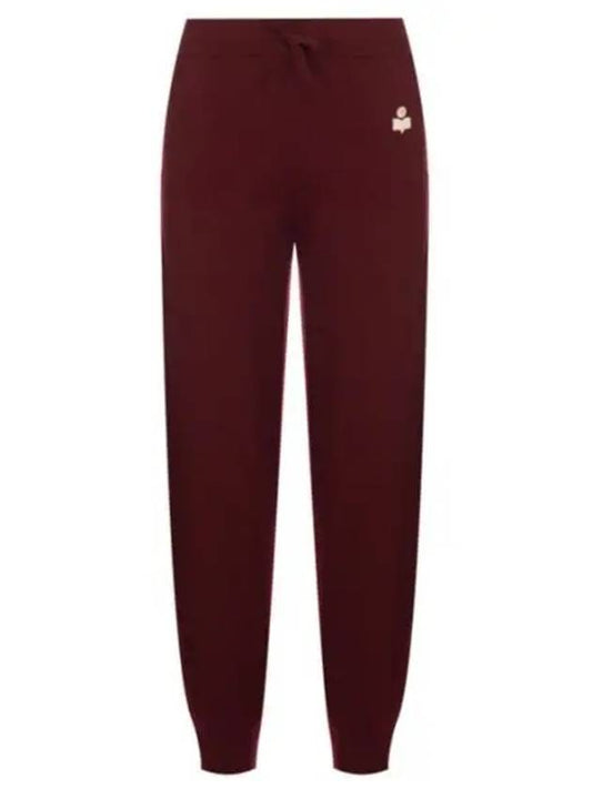 KIRA Knit Track Pants Dark Red - ISABEL MARANT - BALAAN 2