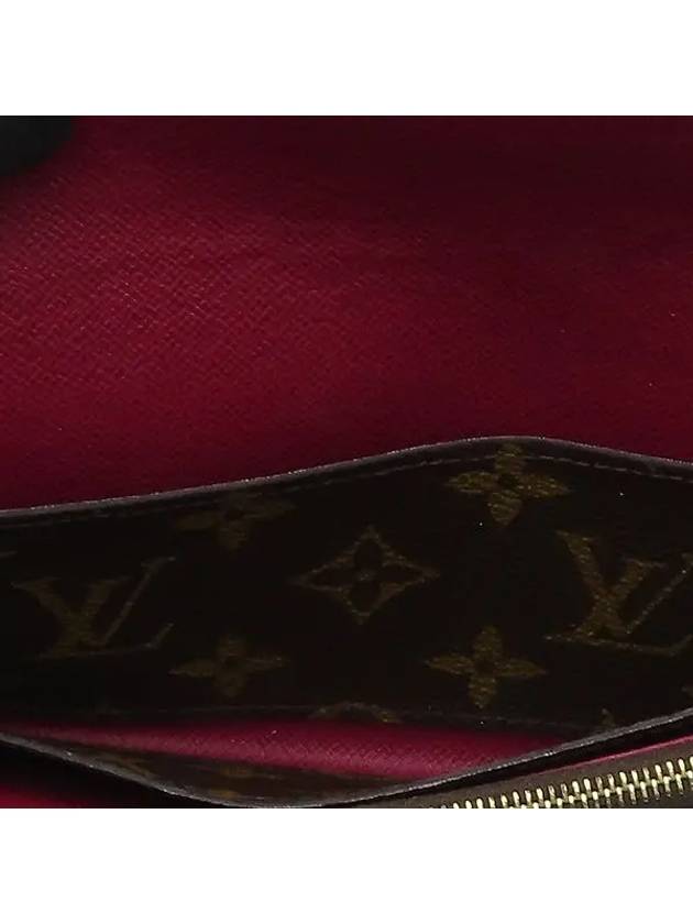 M60697 Monogram Canvas FUCHSIA Color Emilie Long Wallet - LOUIS VUITTON - BALAAN 3