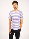 Levant Striped Sailor Short Sleeve T Shirt Acme Violet - SAINT JAMES - BALAAN 2