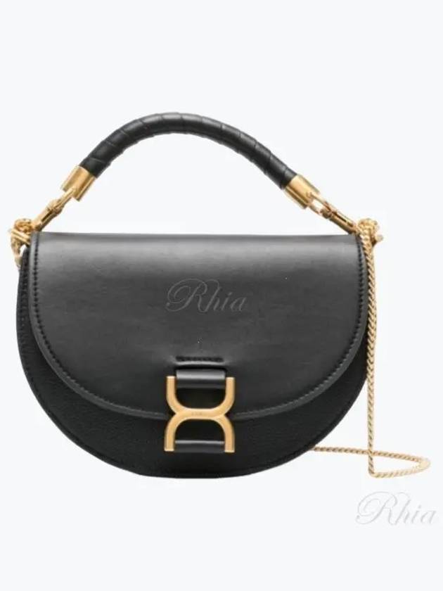 Marcie Leather Shoulder Bag Black - CHLOE - BALAAN 2