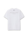 Men's Metallic Embossed Back Logo Short Sleeve T-Shirt White - WOOYOUNGMI - BALAAN 1