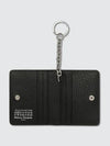 Stitch Keyring Leather Card Wallet Black - MAISON MARGIELA - BALAAN 6