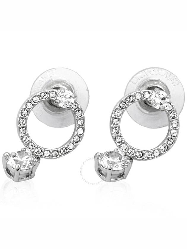 Constella Crystal Hoop Earrings Silver - SWAROVSKI - BALAAN 2