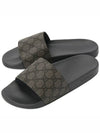 GG Monogram Slider Slippers Grey - GUCCI - BALAAN 2