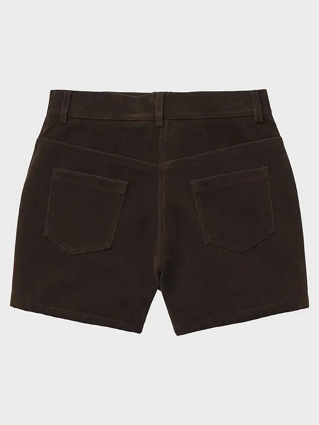 Suede Short Deep Brown - NOIRER FOR WOMEN - BALAAN 4