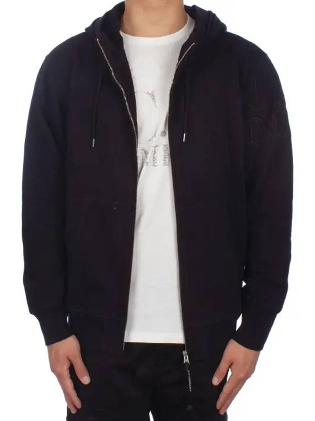 Embroidery Logo Hooded Jacket Black - CP COMPANY - BALAAN 3