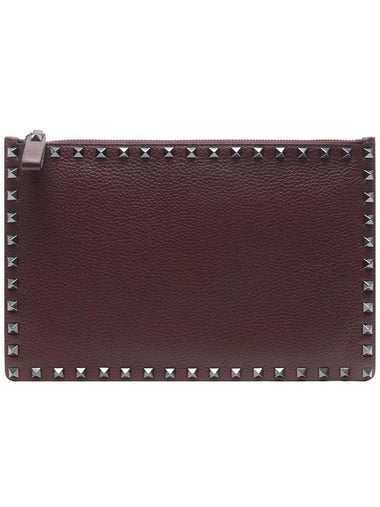 18FW Men's Rockstud Clutch Bag QY2P0565_VAP_U26_18F - VALENTINO - BALAAN 1