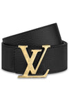 Men's Damier LV 40MM Reversible Leather Belt Black - LOUIS VUITTON - BALAAN 2