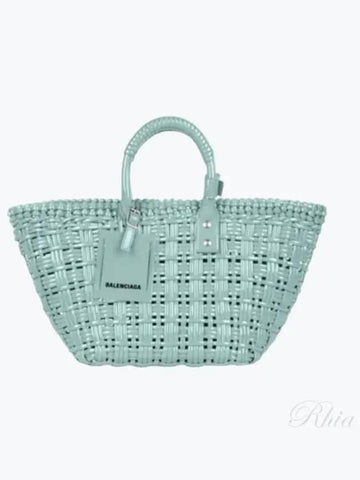 Bistro XS Strap Basket 671342 Mint - BALENCIAGA - BALAAN 1