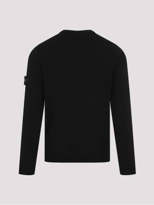 Light Raw Hand Organic Cotton Knit Top Black - STONE ISLAND - BALAAN 5