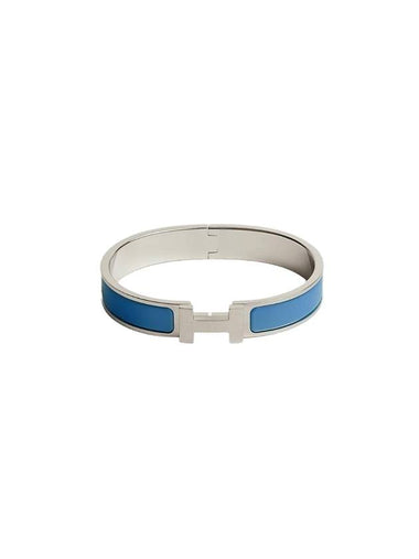 Click-Ache Bracelet Palladium Hardware Bleu de France Matte - HERMES - BALAAN 1