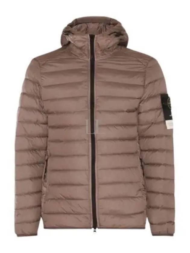 Loom Woven Chambers R Nylon Down TC Light Hoodie Down Jacket Dove Grey - STONE ISLAND - BALAAN 2