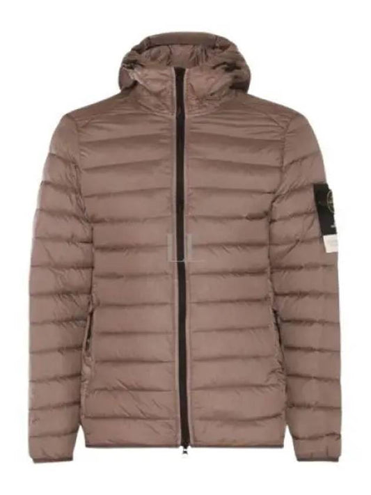 Loom Woven Chambers R Nylon Down TC Light Hoodie Down Jacket Dove Grey - STONE ISLAND - BALAAN 2