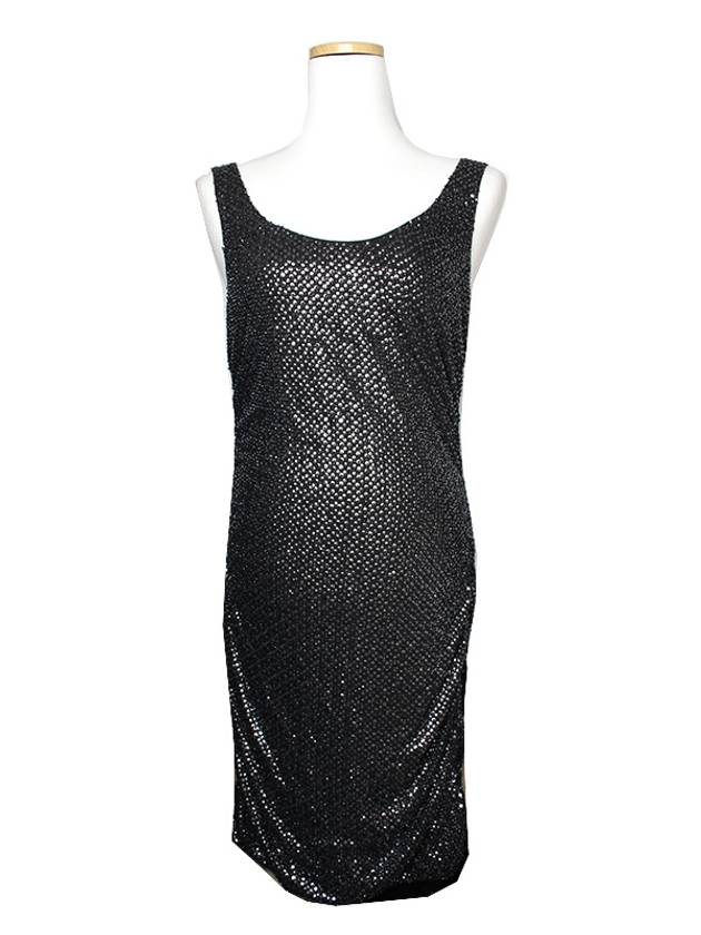 Black sequin tank top dress 55 66 - THEORY - BALAAN 1