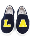 LA Jersey Terry Patch Slip-On Blue - JOSHUA SANDERS - BALAAN.