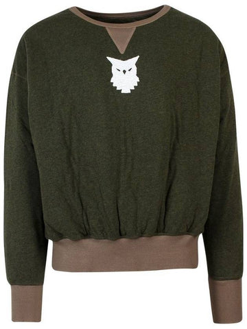 Bird Patch Cotton Sweatshirt Green - MAISON MARGIELA - BALAAN 1