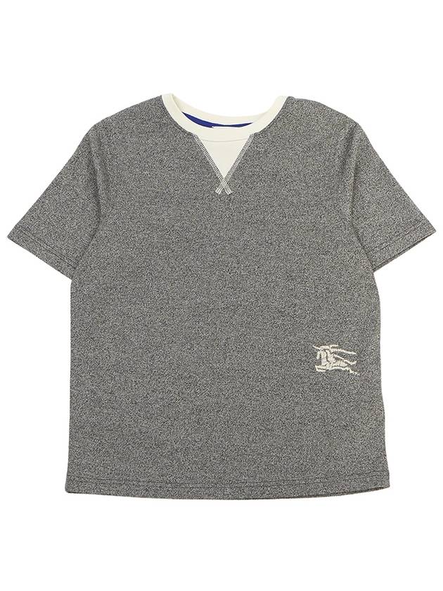 Kids T-Shirt 8079767 CHARCOAL GRAY MELANGE - BURBERRY - BALAAN 2