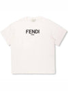 Kids T Shirt JUI1377AJF0ZNE White Black - FENDI - BALAAN 2