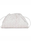 Intrecciato Small Leather Pouch Bag Chalk - BOTTEGA VENETA - BALAAN 5