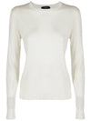 Regal Wool Crew Neck Knit Top New Ivory - THEORY - BALAAN 1