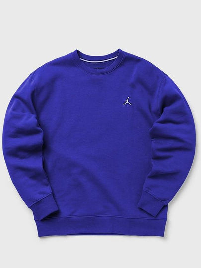 Men's Jordan Essential Fleece Crew Long Sleeve T-Shirt Blue - NIKE - BALAAN 2