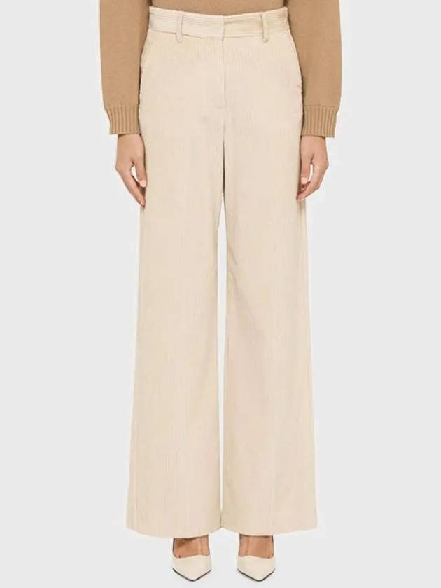 FW Tania Cotton Velvet Pants Ivory 5136043306002 - WEEKEND MAX MARA - BALAAN 2