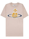 Women's Print Logo Short Sleeve T-Shirt Beige - VIVIENNE WESTWOOD - BALAAN 2