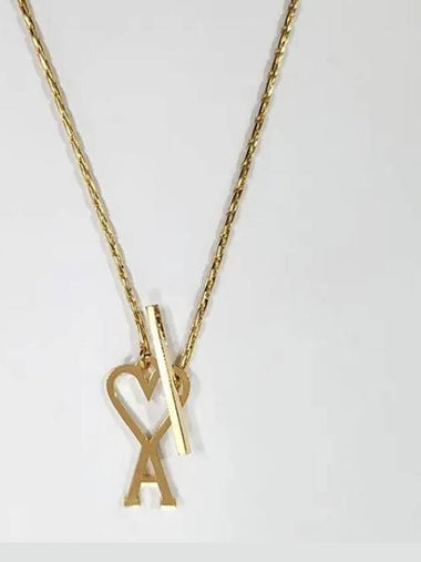 heart logo chain necklace 41194017 1094970 - AMI - BALAAN 1