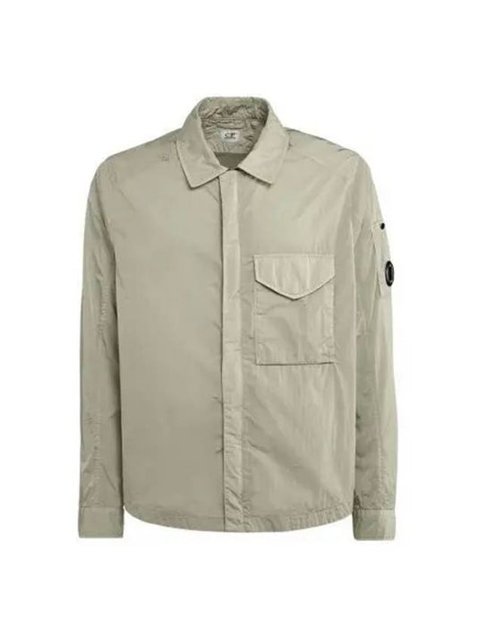 Chrome R Overshirt Zip-up Jacket Silver Sage - CP COMPANY - BALAAN 2