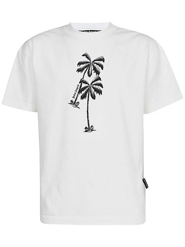 Palm Cotton T-Shirt PMAA001G22JER0110301 B0710237673 - PALM ANGELS - BALAAN 1