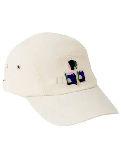 Tyron Embroidered Logo Ball Cap White - ISABEL MARANT - BALAAN 2